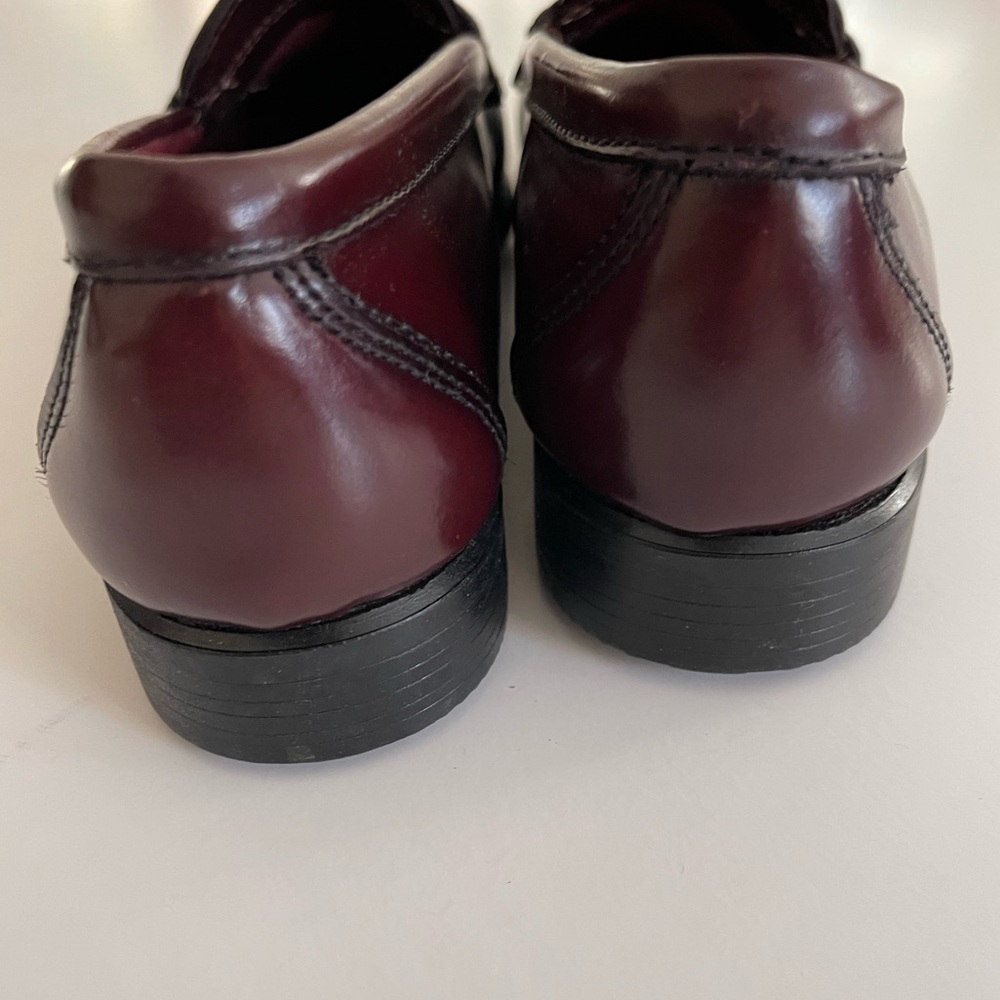Bass Women's Burgundy Penny Loafers - Picture 8 of 12
